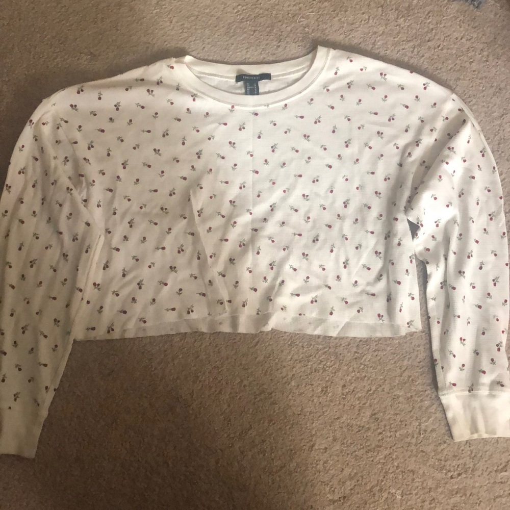 Crop top/ long sleeve shirt